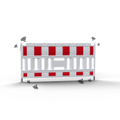 Schake EURO2 | panel fence | type NOX with RFID-Tag | without assembled lamp adapter